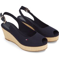 Tommy Hilfiger Sandalette "ICONIC ELBA SLING BACK WEDGE" von Tommy Hilfiger