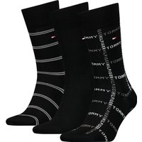 Tommy Hilfiger Socken, (Packung, 3 Paar), TH MEN SOCK 3P GIFTBOX GRID STRIPE von Tommy Hilfiger