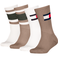 Tommy Hilfiger Socken "TH KIDS SOCK 4P FLAG & SPORT STRIPE ECOM" 4 Paar, mit verstärkten Fersenbereichen von Tommy Hilfiger