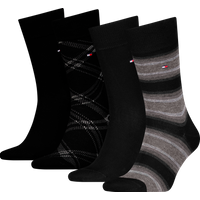 Tommy Hilfiger Socken "TH MEN SOCK 4P STRIPE & CHECK ECOM" 4er Pack von Tommy Hilfiger