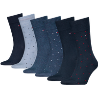 Tommy Hilfiger Socken "TH MEN SOCK 6P DOT ECOM" 6 Paar, gepunktet und uni von Tommy Hilfiger