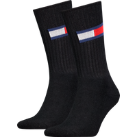 Tommy Hilfiger Socken "TH UNI TJ SOCK 2P FLAG" 2 Paar, 2 Paar tlg. mit großem Logo von Tommy Hilfiger