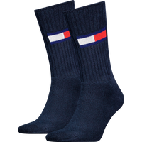 Tommy Hilfiger Socken "TH UNI TJ SOCK 2P FLAG" 2 Paar, 2 Paar tlg. mit großem Logo von Tommy Hilfiger