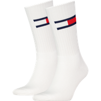 Tommy Hilfiger Socken "TH UNI TJ SOCK 2P FLAG" 2 Paar, 2 Paar tlg. mit großem Logo von Tommy Hilfiger