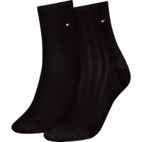 Tommy Hilfiger Socken "TH WOMEN SHORT SOCK 2P SHINE" 2 Paar, mit feinem Rippendetail von Tommy Hilfiger