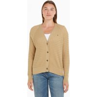 Tommy Hilfiger Strickjacke "CO CABLE V-NK CARDIGAN" von Tommy Hilfiger