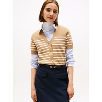 Tommy Hilfiger Strickjacke "CO JERSEY MID GG GOLD BTN CARDI" mit goldfarbenen Knöpfen Tommy Hilfiger Strickjacke "CO JERSEY MID GG GOLD BTN CARDI" mit goldfarbenen Knöpfen von Tommy Hilfiger
