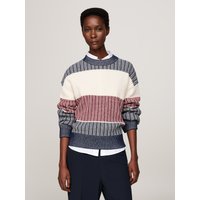 Tommy Hilfiger Strickpullover "GLOBAL STP ALL OVER SWEATER" Global Serie TH WOMEN, mit Tommy Hilfiger Global Stripe Tommy Hilfiger Strickpullover "GLOBAL STP ALL OVER SWEATER" Global Serie TH WOMEN, mit Tommy Hilfiger Global Stripe von Tommy Hilfiger