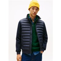 Tommy Hilfiger Steppjacke "MIX MEDIA mit Stehkragen" unifarben, casual, regular fit, Baumwollmix von Tommy Hilfiger