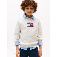 Tommy Hilfiger Sweatshirt "TOMMY SCRIPT FLAG SWEATSHIRT" für Kinder bis 16 Jahre, Flag-Logo-Druck Tommy Hilfiger Sweatshirt "TOMMY SCRIPT FLAG SWEATSHIRT" für Kinder bis 16 Jahre, Flag-Logo-Druck von Tommy Hilfiger