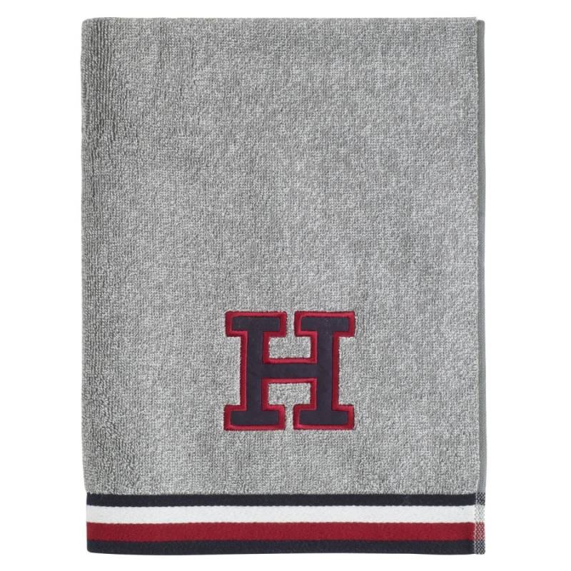 Tommy Hilfiger Teddy Handtuch - grey - 50x100 cm von Tommy Hilfiger