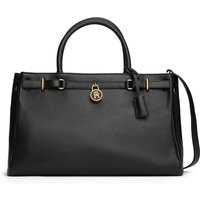 Tommy Hilfiger Tragetasche "AMERICAN ICON TOTE LEATHER", Damen Handtasche, Schultertasche mit TH-Schloß-Schmuckelement von Tommy Hilfiger