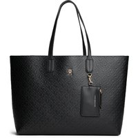 Tommy Hilfiger Tragetasche "TH ICON TOTE MONO", Damen Schultertasche, Shopper mit geprägten Logoinitialen von Tommy Hilfiger