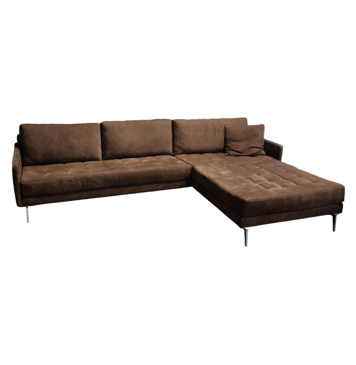 Ecksofa Unlimited 5 Leder Nabuk Braun Diesel Brandy Braun von Tommy M