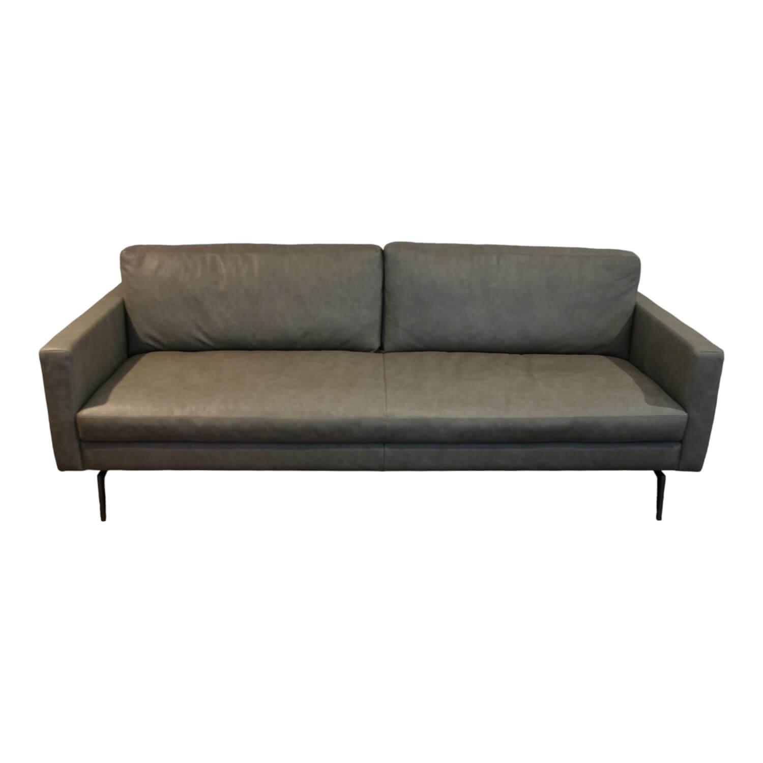 Sofa Buster 1348L Bezug Leder Rhino Grau Füße Nickel Schwarz Inklusive Kissenstü... von Tommy M