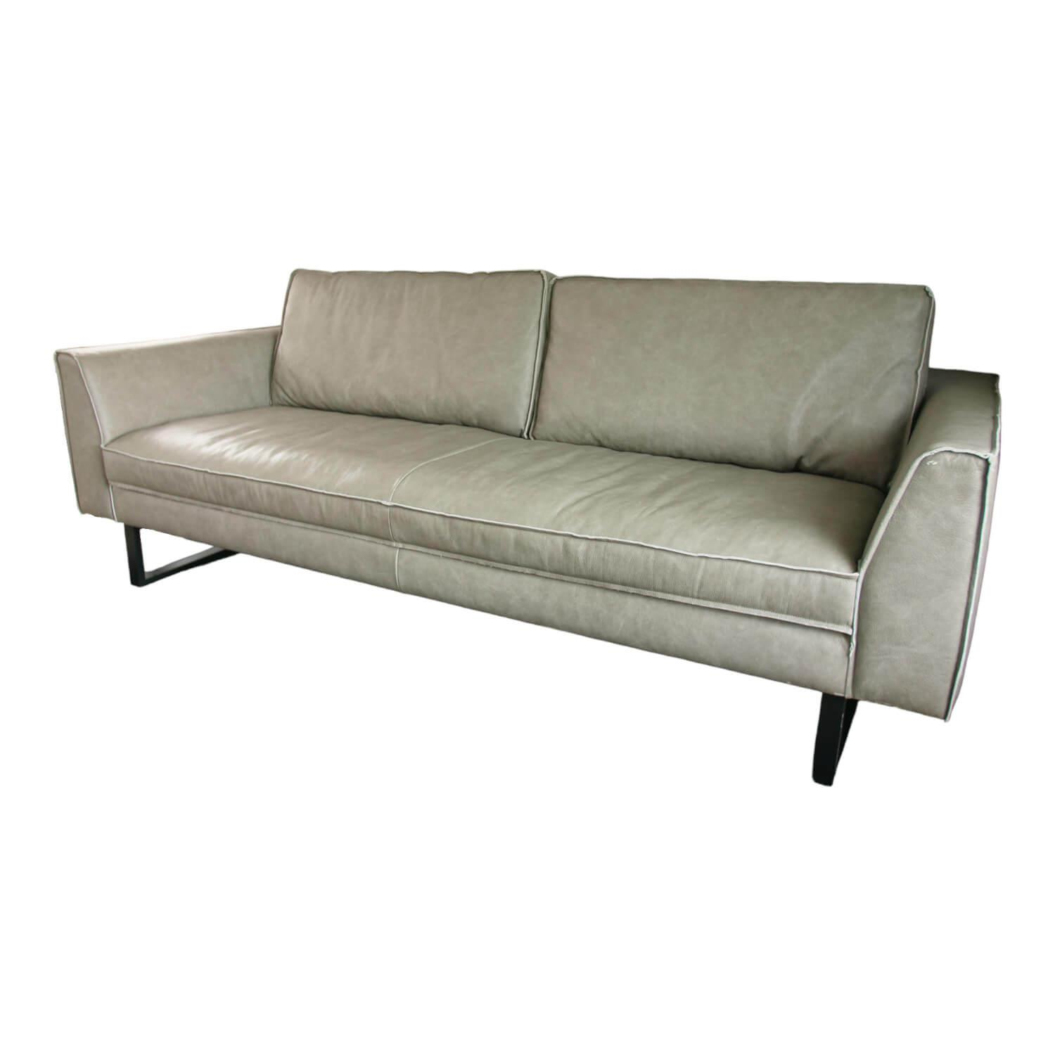 Sofa Sensation Leder 192 Rhino 19214 Grau Füße 600 M051518 von Tommy M