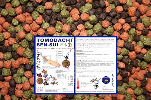 Koifuttermischung, Premium Koifuttermix 3 farbig, Rot-Grün-Braun, Teichfuttermix mit Spirulina, Astax, Paprika und Krillmehl, Tomodachi Sen-Sui Qualitäts Koifutter-Mix und Teichfischfuttermix 15kg 5mm Koifuttermischung, Premium Koifuttermix 3 farbig, Rot-Grün-Braun, Teichfuttermix mit Spirulina, Astax, Paprika und Krillmehl, Tomodachi Sen-Sui Qualitäts Koifutter-Mix und Teichfischfuttermix 15kg 5mm von Tomodachi Sen-Sui