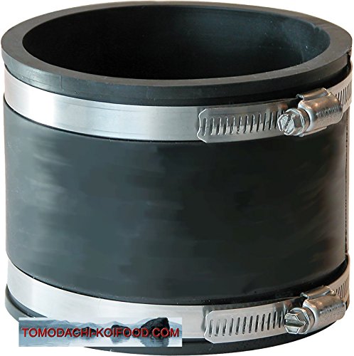 Flexible Rohrverbinder - Flexfittings aus PVC Elastomer für die Teichverrohrung, den Pumpeneinbau, die Reparatur oder Sanierung undichter Rohrstellen im Haushalt, Garten und am Koiteich, Flexible Gummimuffe - bitte wählen Sie die gewünschte Größe aus. (110mm) Flexible Rohrverbinder - Flexfittings aus PVC Elastomer für die Teichverrohrung, den Pumpeneinbau, die Reparatur oder Sanierung undichter Rohrstellen im Haushalt, Garten und am Koiteich, Flexible Gummimuffe - bitte wählen Sie die gewünschte Größe aus. (110mm) von Tomodachi