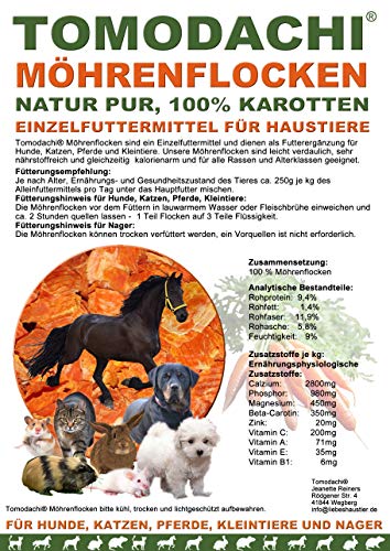 Tomodachi Karottenflocken Pferd Möhrenflocken Pferde Ergänzungsfutter Diät Verdauung Immunsystem Vitamine Mineralien Beta-Carotin Karottenflocken 5kg Sack Tomodachi Karottenflocken Pferd Möhrenflocken Pferde Ergänzungsfutter Diät Verdauung Immunsystem Vitamine Mineralien Beta-Carotin Karottenflocken 5kg Sack von Tomodachi