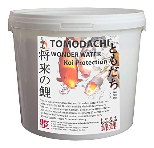 Tomodachi Kristallklarer, algenfreier Koiteich auf kolloidaler Ebene Wonder Water Koiprotection Wasserverbesserer 2kg von Tomodachi