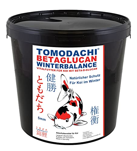 Winterfutter Koi Sinkfutter Tomodachi Immunschutz Koifutter Beta Glucan Koi Fischfutter Koigesundheit hochverdaulich arktische Rohstoffe 5mm 3kg Eimer von Tomodachi