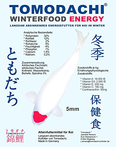 Winterfutter Koifutter Sinkfutter Spirulina Farbschutz Showa Sanke Kohaku Immunschutz hochverdaulich arktische Rohstoffe Energiefutter Koi 5mm 2kg Winterfutter Koifutter Sinkfutter Spirulina Farbschutz Showa Sanke Kohaku Immunschutz hochverdaulich arktische Rohstoffe Energiefutter Koi 5mm 2kg von Tomodachi