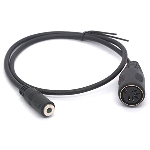3.5 to MIDI Cable Adapter 5 Pin DIN Female to 3.5 mm (1/8 Inch) Female Audio Adapter for Naim, Quad Stereo Systems (50 cm) von Tomost