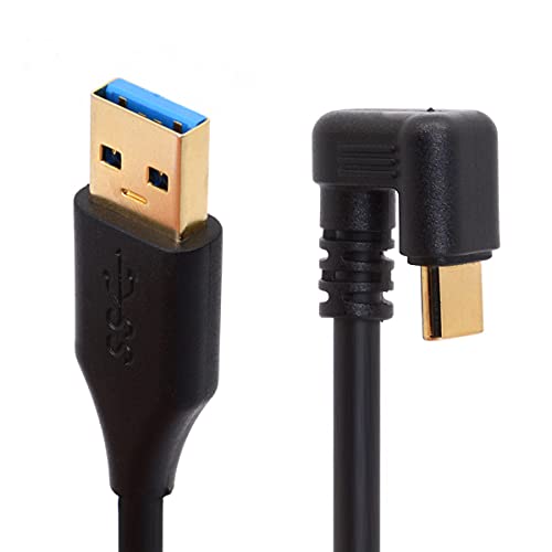 Tomost USB-Typ-C-Kabel, Gaming-Kabel, 1,8 m lang, 180 Grad, U-Form, USB C auf USB 3.0, Schnellladekabel, Datensynchronisation, Adapter, USB-C-Ladegerät (20 cm) von Tomost
