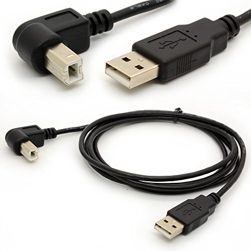 Tomost 1.5M Druckerkabel USB 2.0 A Stecker rechtwinklig Zündkabel 480 Mbps High Speed-Kabel-Adapter Scanner Verlängerungskabel nach B (DOWN) von Tomost