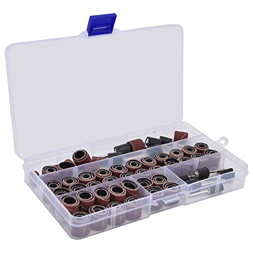 132 Stück Schleiftrommel Set, 120 Stück Schleifhülsen und 12 Stück Schleiftrommel Dorne Drehwerkzeug Zubehör für Kernschnitzerei, Holz und Metall 132 Stück Schleiftrommel Set, 120 Stück Schleifhülsen und 12 Stück Schleiftrommel Dorne Drehwerkzeug Zubehör für Kernschnitzerei, Holz und Metall von Tomotato