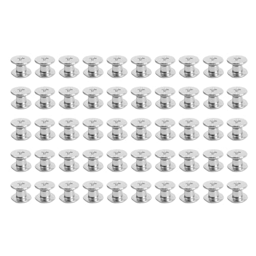 50 Sets Chicago -Schrauben, M4 Flachbindungsschraube Lederschraube Nagelnietknopf, Kreuzkopf Chicago Schraube Bingding Post Schraubkits für DIY, Lederdekoration, Buchbind, 50 Sets Chicago -Schrauben, M4 Flachbindungsschraube Lederschraube Nagelnietknopf, Kreuzkopf Chicago Schraube Bingding Post Schraubkits für DIY, Lederdekoration, Buchbind, von Tomotato