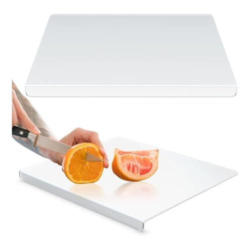 Acryl Schneidebrett mit Anschlagkante, 34 x 25cm Durchsichtiges Schneidebretter für Küchenarbeitsplatte, Rutschfest Küchenbrett für Brot Fleisch Gemüse Acryl Schneidebrett mit Anschlagkante, 34 x 25cm Durchsichtiges Schneidebretter für Küchenarbeitsplatte, Rutschfest Küchenbrett für Brot Fleisch Gemüse von Tomotato