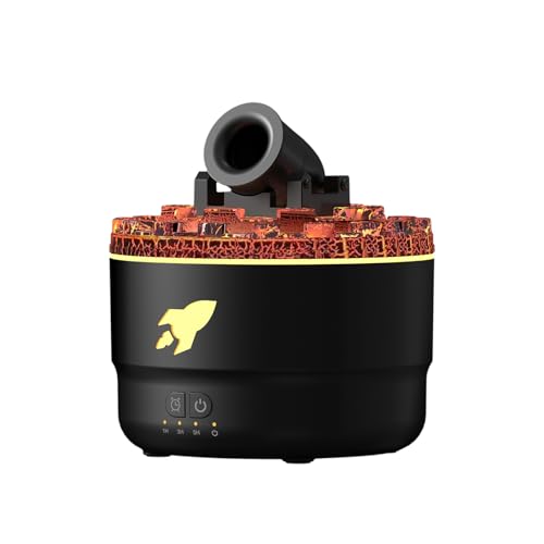 Aroma-Luftbefeuchter, Leiser Diffusor mit Flammeneffekt und bunten Lichtern, Cannon Blast Turret für Schlafzimmer und Wohnzimmer Aroma-Luftbefeuchter, Leiser Diffusor mit Flammeneffekt und bunten Lichtern, Cannon Blast Turret für Schlafzimmer und Wohnzimmer von Tomotato