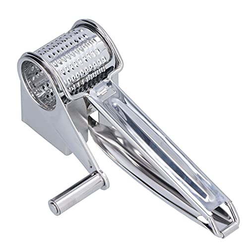 Cheese Grater Handheld Rotating Stainless Steel Handheld Cheese Grater Cutter Kitchen Tool for Grating Hard Cheese Chocolate Vegetables von Tomotato