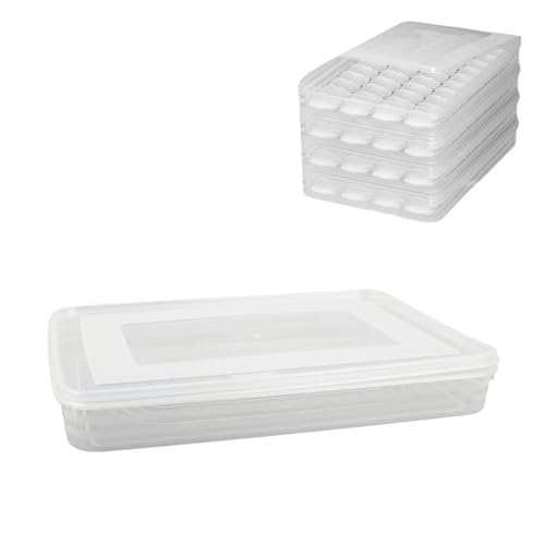 Tomotato Wiederverwendbar Knödel Aufbewahrungsbehälter, Knödel-Box, Stapelfähig Kühlschrank Organizer, Aufbewahrungsboxen mit Deckel, Stapelbar, Großes Fassungsvermögen für Wontons, Brötchen Tomotato Wiederverwendbar Knödel Aufbewahrungsbehälter, Knödel-Box, Stapelfähig Kühlschrank Organizer, Aufbewahrungsboxen mit Deckel, Stapelbar, Großes Fassungsvermögen für Wontons, Brötchen von Tomotato