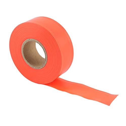 Markierungsband Nicht Klebendes Barriereband Hohe Sichtbarkeit Tragbares Tanzflächen Spleißband Orange Markierungsbandrolle für Camping Wandern(Orange) von Tomotato