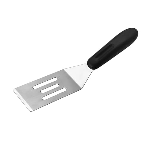 Grillwender Klein, Edelstahl Schlitzwender Metall Pfannenwender Spatula Pfannkuchen Wender Küchenspachtel für Kochen Fisch Ei Fleisch Braten Grill Zubehör von Tomotato
