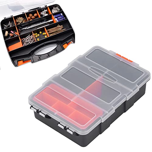 Organizer Sortimentskasten, PVC Klassifizierung Grid Storage Box, Schraube Werkzeugkasten Komponenten Teile Werkzeug Organizer Werkzeugkasten für Hardware Fitting von Tomotato