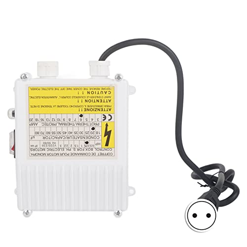 Pumpensteuerkasten, Brunnenpumpensteuerung mit Integriertem Wärmeschutz Schalter(EU-Stecker 220 V 550 W) von Tomotato