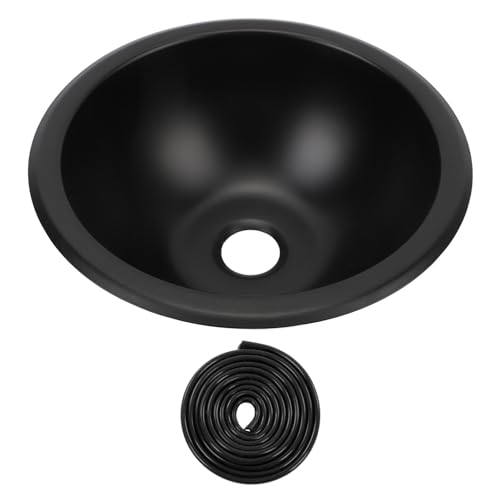 Runde Waschbeckenspüle Schwarz, 26,5cm Edelstahl Campingspüle, Klein Küchen Aufbauspüle mit 40mm Abflussöffnung für Wohnmobil, Boot, Wohnwagen, Waschbecken, Imbisswagen Runde Waschbeckenspüle Schwarz, 26,5cm Edelstahl Campingspüle, Klein Küchen Aufbauspüle mit 40mm Abflussöffnung für Wohnmobil, Boot, Wohnwagen, Waschbecken, Imbisswagen von Tomotato