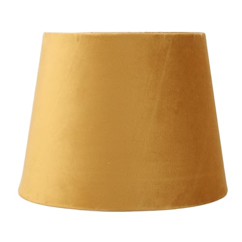 Stoff Lampenschirm, Konischer Samt Lampenschirm E27 E14 Moderne Lampenschirme für Tisch Nachttisch Stehlampe, 6,5 x 8,46 x 6,3 Zoll (Gold) von Tomotato