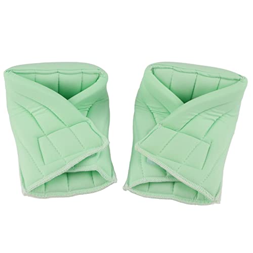 Tomotato 2pcs Fersenschutzkissen, Fuß -Knöchel -Stützkissen, Komfort -Haken -Schleifen -Fersenpolster für Fersenschmerzen, Druckwunden, Druckwunden, Bettwunden, verstellbar in Größe (Hellgrün) von Tomotato