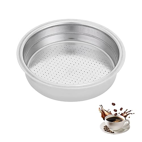 Tomotato Espresso Filterkorb, Edelstahl Kaffeefilterkorb 51mm mit ultrafeinem Sieb für Einzeltasse, Wiederverwendbarer Filtersieb für Espressomaschinen und Kaffeekannen von Tomotato