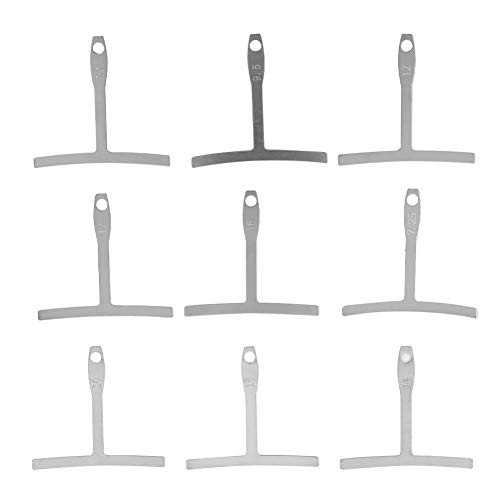 Tomotato 9 Stück Gitarren Radius Gauge, Universal Guitar Gauge Tool Gitarren Radius Messgerät Understring Radius Gauge Radius Messgeräte für Gitarre Reparatur und Wartung Tomotato 9 Stück Gitarren Radius Gauge, Universal Guitar Gauge Tool Gitarren Radius Messgerät Understring Radius Gauge Radius Messgeräte für Gitarre Reparatur und Wartung von Tomotato