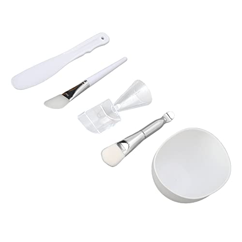 Tomotato DIY-Gesichtsmasken-Werkzeug, Gesichtsmasken-Rührschüssel-Set, Silikonpinsel, Weiche Borstenbürste, Rührschüssel, Spatel, Messbecher-Set Für DIY-Tonmaske von Tomotato