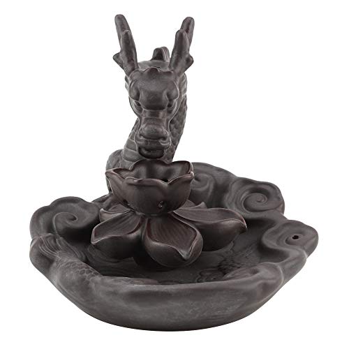 Tomotato Rückfluss Räuchergefäß Keramik, Wasserfall Räucherstäbchenhalter Drachen Design, für Wohnzimmer, Schlafzimmer, Büro, Yoga-Raum Tomotato Rückfluss Räuchergefäß Keramik, Wasserfall Räucherstäbchenhalter Drachen Design, für Wohnzimmer, Schlafzimmer, Büro, Yoga-Raum von Tomotato