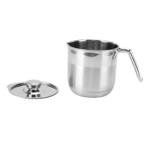 Tomotato Eitrenner Becher aus 304 Edelstahl mit Deckel, praktisches Küchenutensil zum Trennen von Eiweiß und Eigelb, ergonomischer Seitengriff für einfache Handhabung, ideal für Ko (Stil 2) von Tomotato