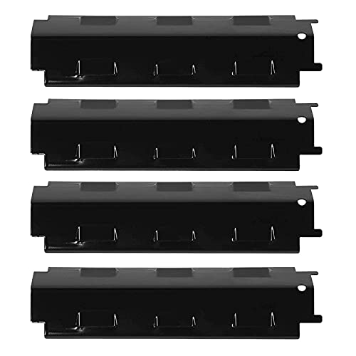Tomotato 4 Stück Edelstahl Gasgrill Hitzeschild, Brennerabdeckung Heizplatte, Flammenverteiler Ersatz für 463230710, 463320109, 463320110 463440109, 463470109, 4636314 BBQ Zubehör von Tomotato