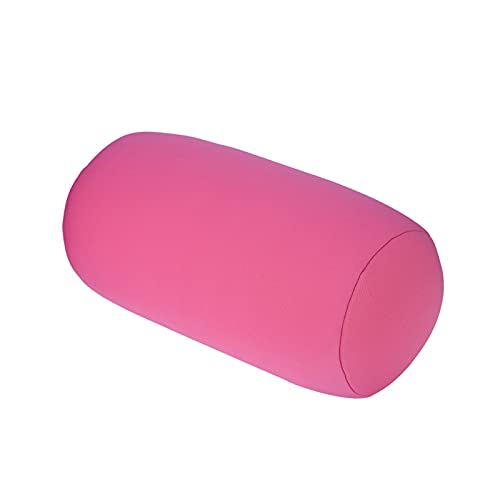 Tomotato Mini Mikroperlen Kissen, Zylindrisches Nackenrolle, Bequemes Rollenkissen, Rohrkissen, Kissen für Kopf, Nacken, Rückenstütze, Reisekissen 11,8 "x 5,5"(Rosa) von Tomotato