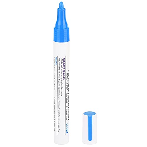 Tomotato Reifenmarker Lackstift für Autoreifen, Wasserdichte Reifen Stift Motorrad Fahrradreifen Reifenmarker für Autoreifenbeschriftung,14.5 * 1.5cm(Blau) von Tomotato